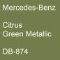 Preview: Mercedes-Benz, Citrus Green Metallic, DB-874.